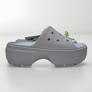Crocs Stomp Slide Dreamscape Blue / Off-White Women Sz 10 US Cozy Platform Slide